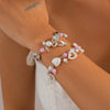 Jewelry Sweet Imitation Pearl Bow Heartshaped Starshaped Alloy Bracelet