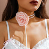 Jewelry Sweet Style Rose Satin Flannel Handmade Necklace