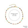Jewelry Tassel Beaded Clavicle Chain Artificial Crystal Drop Shape Geometric Necklace For Women