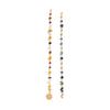 Jewelry Tassel Hair Chain Hair Accessories With Turquoise Crystal Acrylic Beads Agate Alloy Electroplated For Women Fashion Style