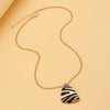 Jewelry Threepiece Set Alloy Geometric Triangle Leopard Print Electroplating For Women