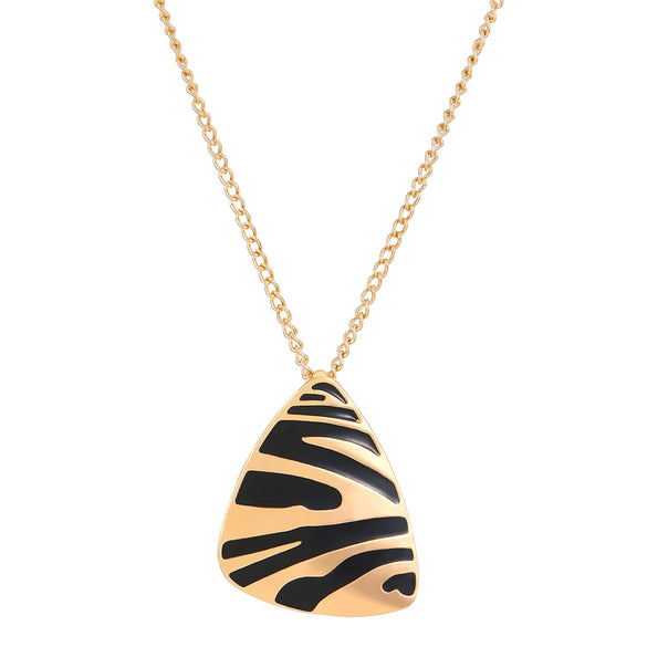 Jewelry Threepiece Set Alloy Geometric Triangle Leopard Print Electroplating For Women
