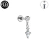 Jewelry Titanium Alloy Stainless Steel Geometric Electroplating Pendant Earrings Unisex