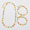 Jewelry Titanium Steel And Stainless Steel With Geometric And Floral Patterns Dripping Oil Handmade Chain