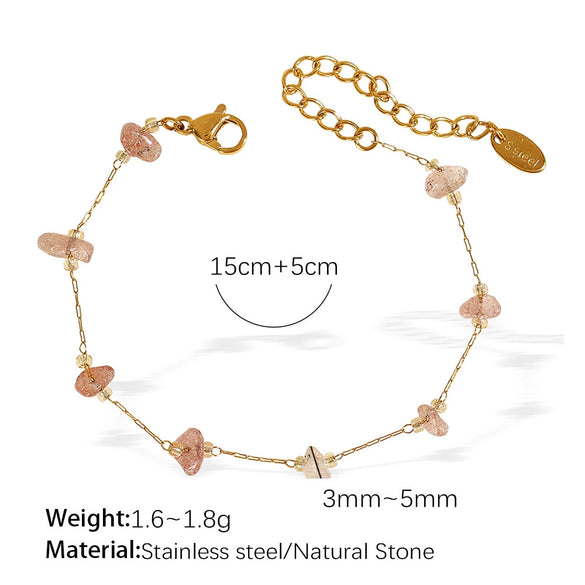 Jewelry 316L Stainless Steel Bohemian Geometric Electroplated For Women