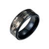 Jewelry Titanium Steel Camouflage Geometric Unisex Electroplating Laser Marking Ring