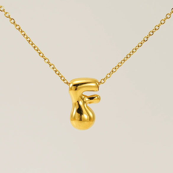 Jewelry Titanium Steel Clavicle Chain With Cartoon Bubble And English Letter Design Electroplated