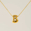 Jewelry Titanium Steel Clavicle Chain With Cartoon Bubble And English Letter Design Electroplated