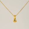 Jewelry Titanium Steel Clavicle Chain With Cartoon Bubble And English Letter Design Electroplated