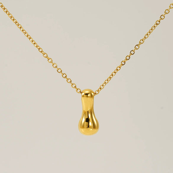 Jewelry Titanium Steel Clavicle Chain With Cartoon Bubble And English Letter Design Electroplated
