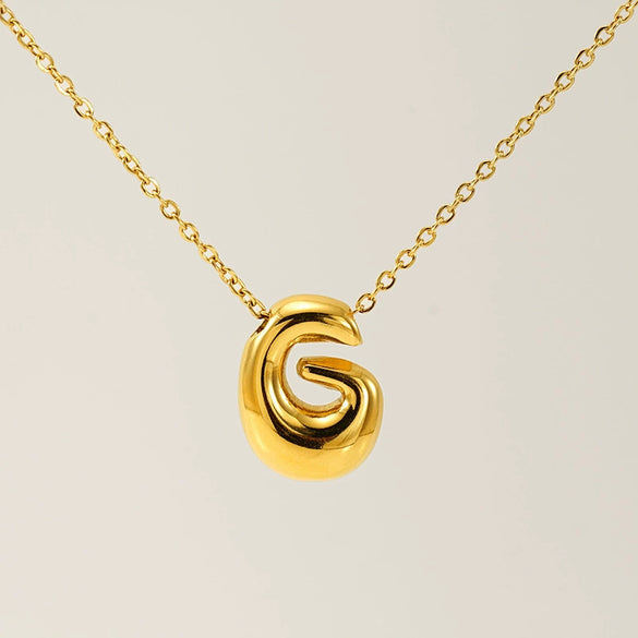 Jewelry Titanium Steel Clavicle Chain With Cartoon Bubble And English Letter Design Electroplated