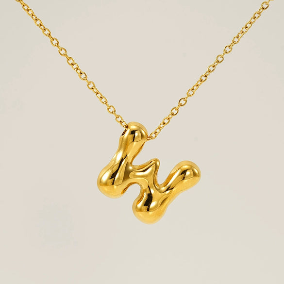 Jewelry Titanium Steel Clavicle Chain With Cartoon Bubble And English Letter Design Electroplated