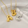Jewelry Titanium Steel Clavicle Chain With Cartoon Bubble And English Letter Design Electroplated