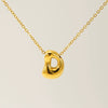 Jewelry Titanium Steel Clavicle Chain With Cartoon Bubble And English Letter Design Electroplated