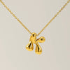Jewelry Titanium Steel Clavicle Chain With Cartoon Bubble And English Letter Design Electroplated