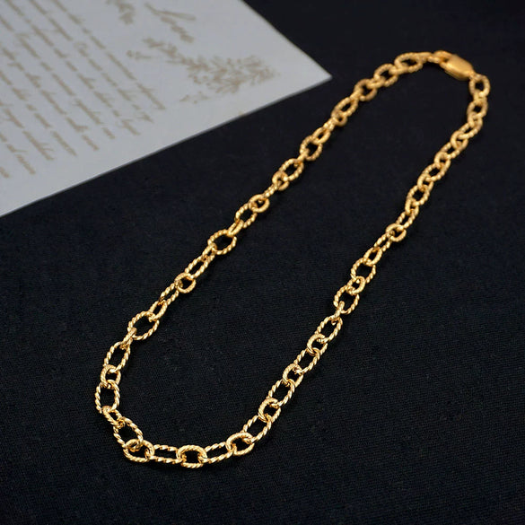Jewelry Titanium Steel Cross Chain Ushape Geometric Handmade Clavicle Chain Necklace For Women
