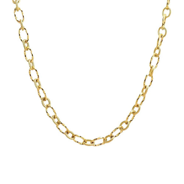 Jewelry Titanium Steel Cross Chain Ushape Geometric Handmade Clavicle Chain Necklace For Women