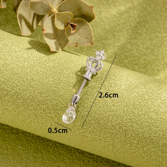 Jewelry Titanium Steel Crown Shape Electroplated For Women