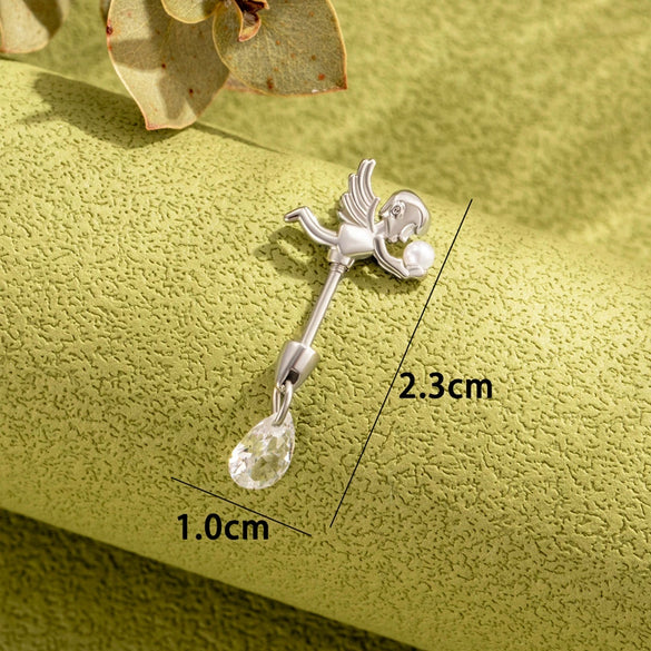 Jewelry Titanium Steel Crown Shape Electroplated For Women