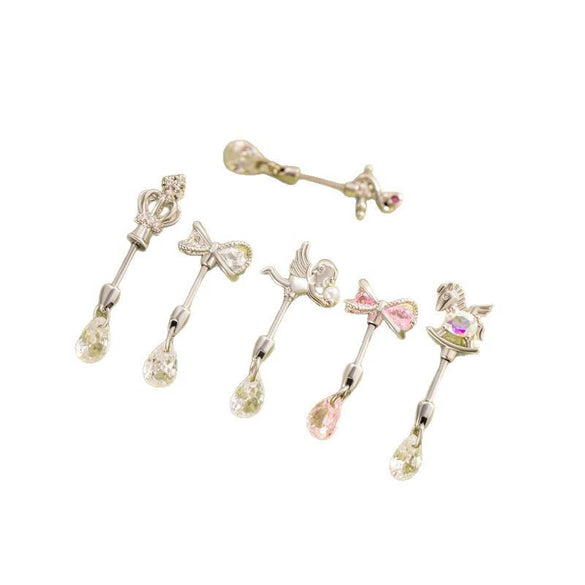 Jewelry Titanium Steel Crown Shape Electroplated For Women
