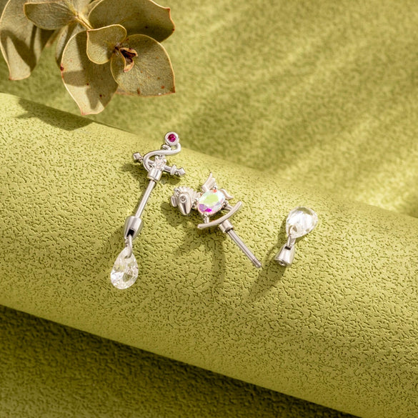Jewelry Titanium Steel Crown Shape Electroplated For Women