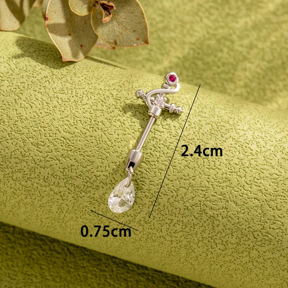 Jewelry Titanium Steel Crown Shape Electroplated For Women