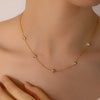Jewelry Titanium Steel Diamondencrusted Love Necklace Earrings Bracelet Set For Women