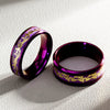 Jewelry Titanium Steel Dragon And Phoenix Pattern Electroplated Couple Ring Bracelet