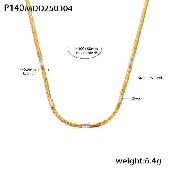 Jewelry 316L Stainless Steel Enigma Devil's Eye Zircon 18K Electroplated Creative Trend Necklace Ring