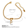 Jewelry 316L Stainless Steel Fashion Electroplated 26 Letter Bracelet Unisex Women's