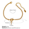 Jewelry 316L Stainless Steel Fashion Electroplated 26 Letter Bracelet Unisex Women's