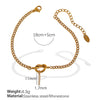 Jewelry 316L Stainless Steel Fashion Electroplated 26 Letter Bracelet Unisex Women's