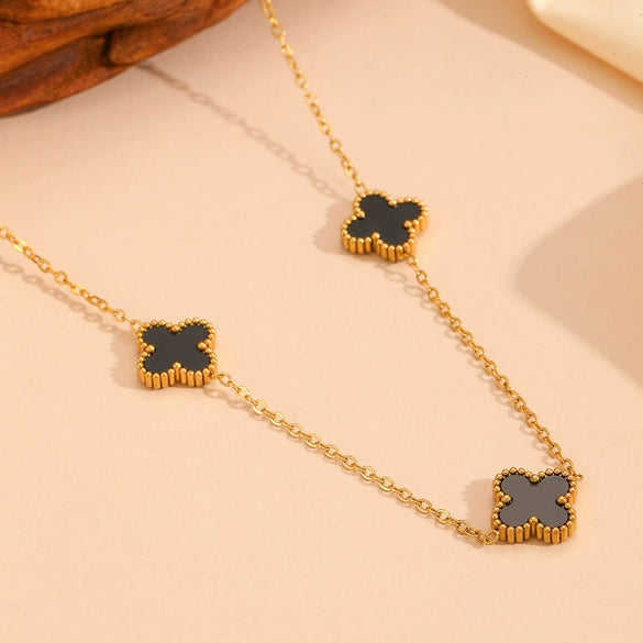 Jewelry Titanium Steel Flowers Design