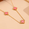 Jewelry Titanium Steel Flowers Design