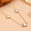 Jewelry Titanium Steel Flowers Design