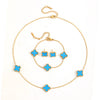 Jewelry Titanium Steel Flowers Design