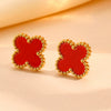 Jewelry Titanium Steel Flowers Design