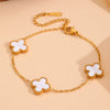 Jewelry Titanium Steel Flowers Design