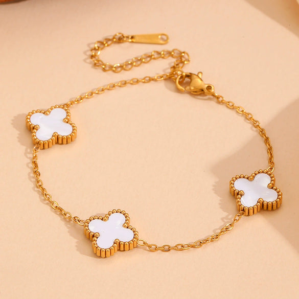 Jewelry Titanium Steel Flowers Design