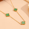 Jewelry Titanium Steel Flowers Design