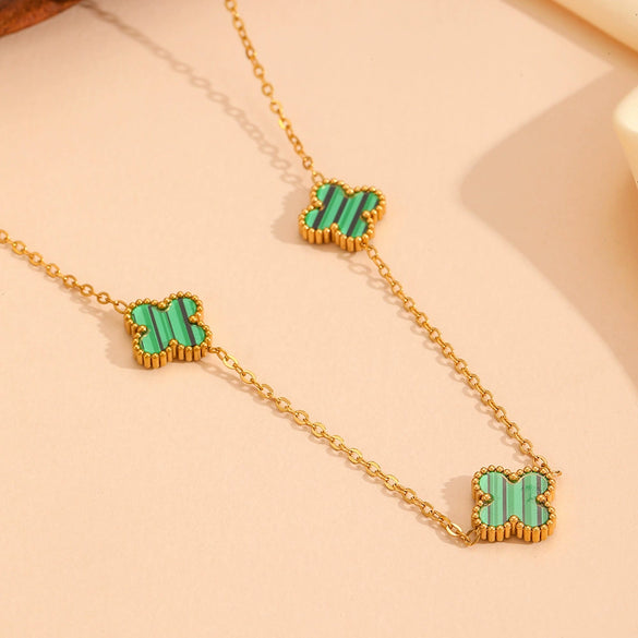 Jewelry Titanium Steel Flowers Design
