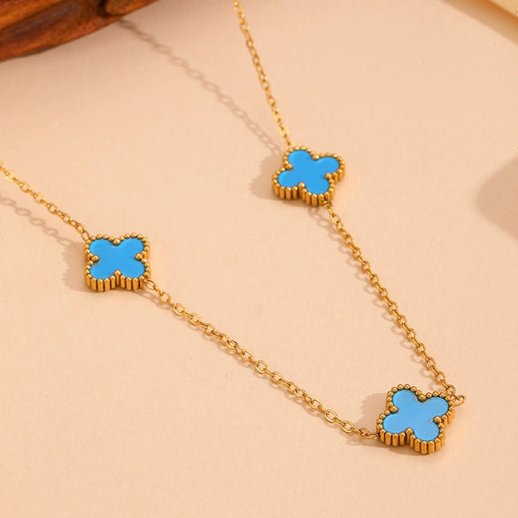 Jewelry Titanium Steel Flowers Design