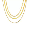 Jewelry 316L Stainless Steel Geometric Bone Chain Necklace For Women Electroplated Punk Style
