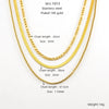 Jewelry 316L Stainless Steel Geometric Bone Chain Necklace For Women Electroplated Punk Style