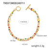 Jewelry 316L Stainless Steel Geometric Electroplating Bohemian Style Multilayer Chain Stacked Wear