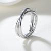 Jewelry Titanium Steel Geometric Electroplating Ring For Women And Couples