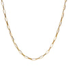 Jewelry 316L Stainless Steel Geometric Gold Inlaid Paper Clip Chain Accessories For Unisex
