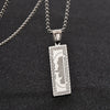 Jewelry Titanium Steel Geometric Pendant Necklace With Electroplating For Men