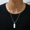 Jewelry Titanium Steel Geometric Pendant Necklace With Electroplating For Men