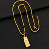 Jewelry Titanium Steel Geometric Pendant Necklace With Electroplating For Men